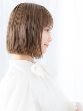 ドクターズ サロン ラブ(Dr's Salon LAB) ミルクティーアッシュ艶感ストレート小顔ボブディm古河20代30代