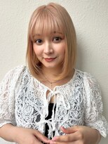 カバーヘア ブリス 志木南口駅前店(COVER HAIR bliss)&nbsp;ハイトーン/ダブルカラー透明感カラー小顔レイヤー春カラーp志木
