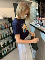 ペレ 原宿(PELE)&nbsp;イメチェン/ピンクベージュ/アンブレラカラー/前髪/原宿