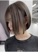 【ブリーチメンテナンス】明るいけど暗い中明度グレージュカラー