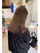 オリビアヘアー(OLIVIA HAIR)&nbsp;柔らかい透明感ベージュ×髪質改善カラー