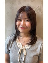 ヘアーリゾートレガロ 八尾店(Hair Resort regalo)&nbsp;八尾／顔まわりが軽やかなミディアムレイヤー