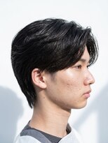 エクラート メン 仙台(ECLART men.) ECLART.men/ニュアンスパーマ/センターパート/毛流れパーマ