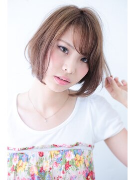 ブルーフェーセス 表参道(blue faces) 『blue faces』スモーキーベージュ　前下がりショートボブ