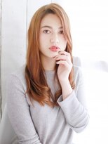 ナル 白山神社参道通り店(nalu)&nbsp;ナチュラル内巻きカールのかきあげスタイル