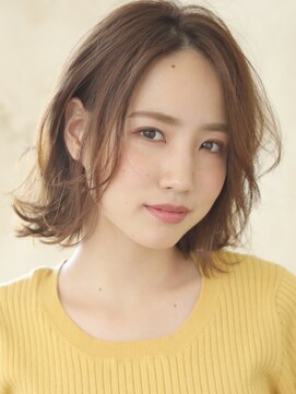 アビエクレール 河内花園(abije claire) 色っぽセンターパートボブ★20代30代50代 髪質改善