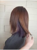 【藤田】インナーカラーパープル