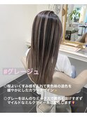 退色も綺麗◎グレージュバレイヤージュ☆☆