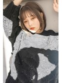 sungoose　ショートボブニュアンスカラーセンターパート
