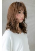 □キャラメルベージュくせ毛風カール205-4★上尾20代30代40代