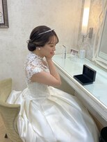 ヘアメイク マリア 福岡天神西通り(hair make MARIA)&nbsp;ブライダル キレイめシニヨン