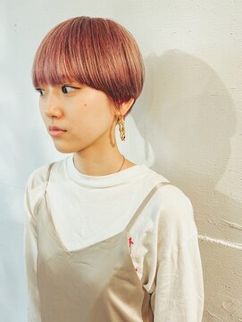 ユートゥイーズ つくば(U too e's) マッシュショート×ピンクベージュ　寺沢　颯