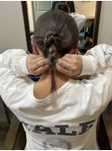 巻かないヘアアレンジ