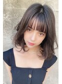 大人可愛い丸みボブピンクラベンダーベージュベビーピンク