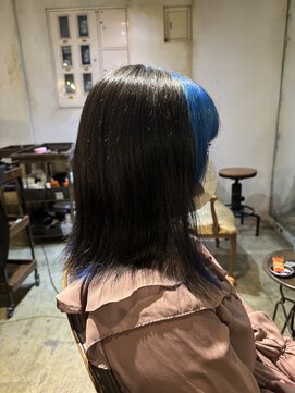 髪質改善と縮毛矯正の専門店 サンティエ(scintiller) ブルーカラー
