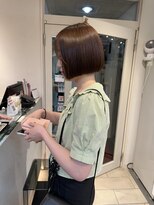 テトラ バイ ネオリーブ 横浜西口店(tetra by neolive)&nbsp;くすみベージュ　ミニボブ