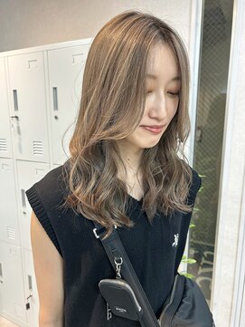 トレヘアー 京都 烏丸(tRe hair) ミルクティーベージュ