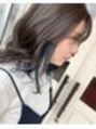 ヘアアンドメイクグラチア(HAIR and MAKE GRATIAE) グレージュにインナーカラー♪ブルーを入れてます♪