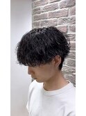 波巻きパーマ