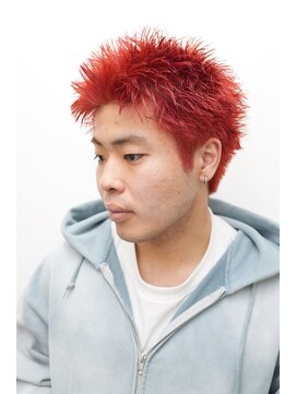 モリゲン フェローシップ レグ(MORIGEN fellowship REGU) メンズカットアップバングハイトーンスパイキーショート0503