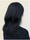 ブリーチなしダブルカラー！！【ブルーブラック】