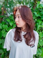 エーバイフー 江坂店(A BY WHO)&nbsp;A BY WHO江坂/ロングレイヤースタイル/レッドカラー/暖色カラー