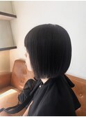 【ぱつっとボブ】伸ばしかけにもおすすめ