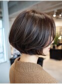 360度美人☆絶壁解消！大人上品な丸みショートボブ