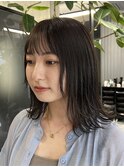レイヤーショート◎小顔効果外ハネスタイルトリートメント