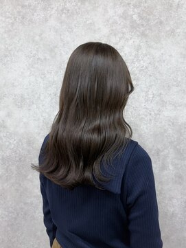 ミニム ヘアー(minim hair) 【minim×りの】ブリーチなしオリーブグレージュ♪