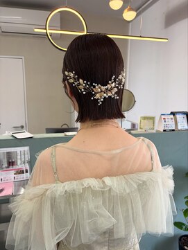 キートス 高知店(kiitos) ボブヘアセット/パールアクセサリー