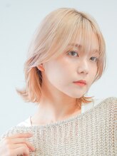 ニューヨークニューヨーク 桂店(NYNY) 【小顔見せ】首元すっきりひし形くびれレイヤーボブ×ハイトーン