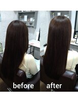 コルテ 倉敷西坂店(CoRte.)&nbsp;【before/after】毛先まで、するん。見惚れる艶髪へ/美髪矯正
