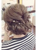 ヘアーセット シニヨン