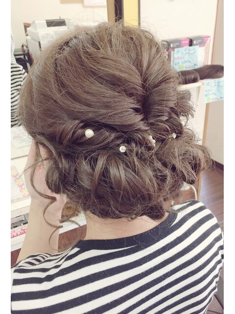 ヘアーセット シニヨン