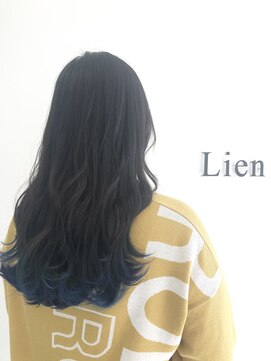 リアン バイ ヘアー(Lien by hair) ＊裾カラー×ブルー＊