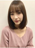 【Lond fleur 石畑結華】鎖骨でまとまる内巻きミディアム