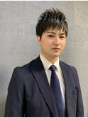 メンズビジネスツーブロック