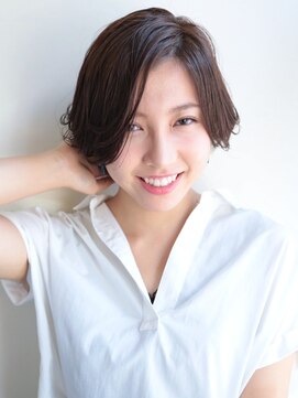 アイティー バイ アルバム 浦和店(IT by ALBUM) ナチュラルショート_テラコッタくすみブルーミニウルフ_8811