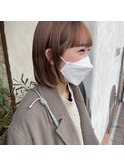 シンプルなミニボブ
