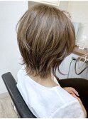 《knit銀座》大人可愛い20代30代40代ショートボブ丸み前下がり