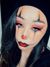 アップスニニー(up's niny)&nbsp;【ハロウィンメイク】ピエロ風メイク【イベントメイク】