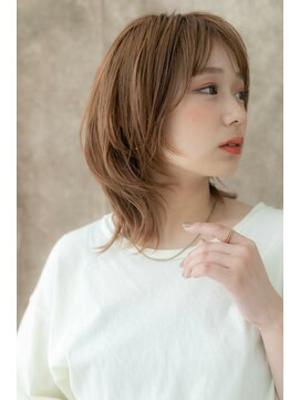 カバーヘア ブリス 北浦和(COVER HAIR bliss) ■キャラメルベージュくせ毛風ボブウルフ17★北浦和20代30代!