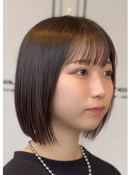 ベレッタ 楠葉店(veretta.) あご下タッセルボブ/ショートボブ/ミニボブ/切りっぱなしボブ