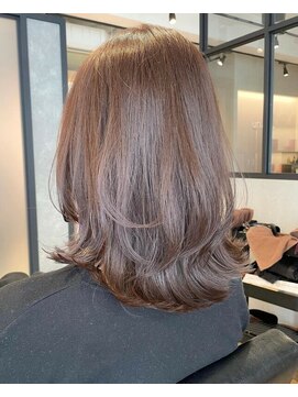 アン たまプラーザ(un) カット+イルミナカラーorアディクシー+髪質改善オージュア