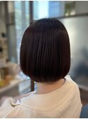 ナチュラルショートボブ☆縮毛矯正