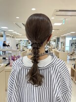 ケンジ 平塚ラスカ店(KENJE)&nbsp;結婚式ヘア/ポニーテールアレンジ/平塚アレンジ/お呼ばれヘア