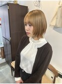 ミルクティー×ボブウルフ