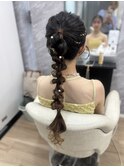 編み下ろしポニー