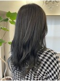 オリーブグレージュ グレージュ 透明感カラー 暗めカラー
